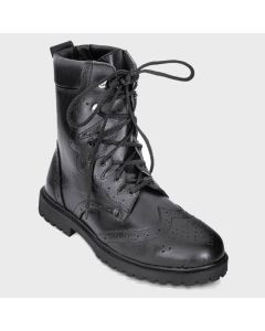 Black Thistle Leather Custom Grade Long Ghillie Boots