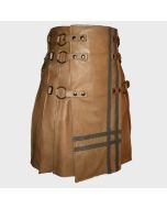 Brown Gladiator Leather Utility Kilt
