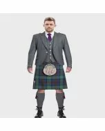 Light Grey Argyll Jacket & Kilt Outfit Package
