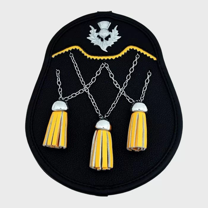 Black Fashion Semi Dress Leather Sporran