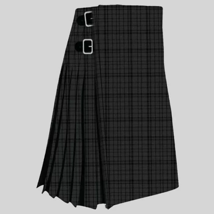 Black Shadow Tartan Kilt