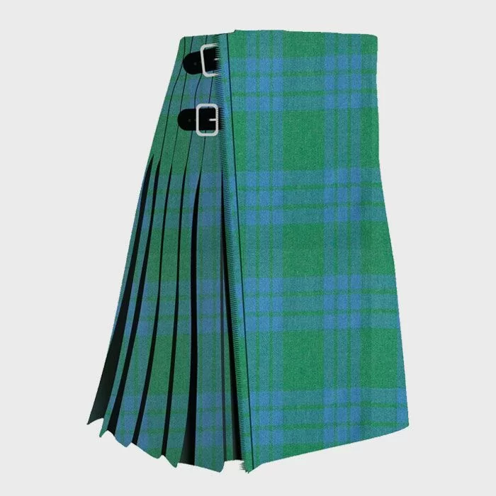 Blue Montgomery Green Ancient Tartan kilt