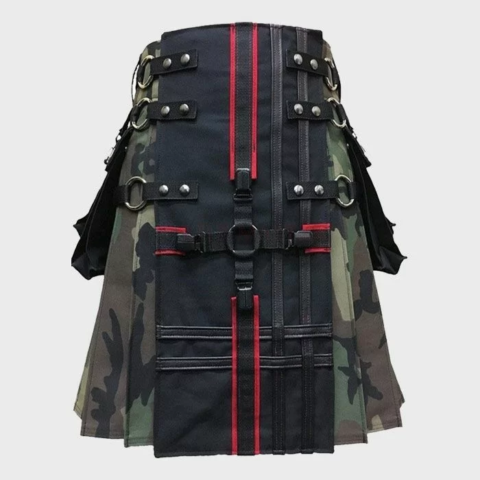  Camouflage Gothic Utility Kilt for Men