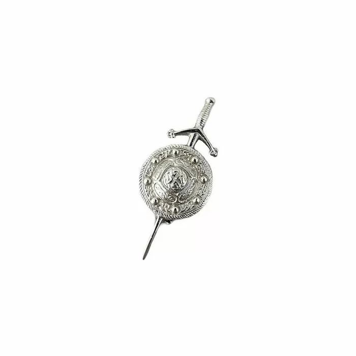 Chromed Sword Kilt Pin