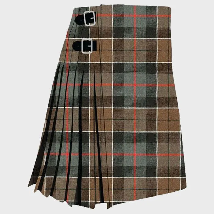 Clan Leslie Green Weathered Tartan Kilt