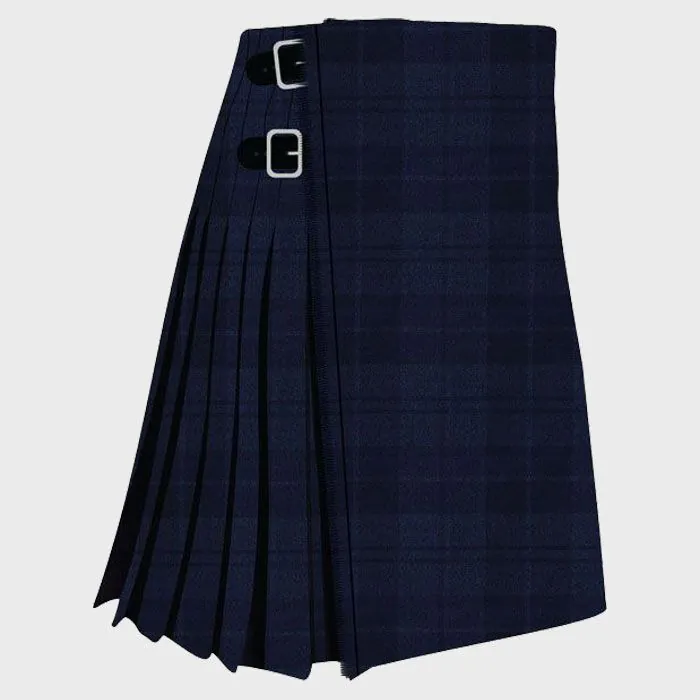 Dark Douglas Navy Tartan kilt