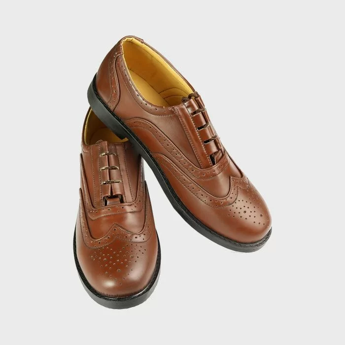 Genuine Leather Brown Ghillie Brogues