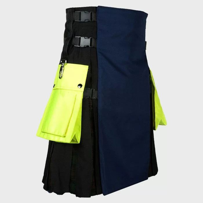 Gray And Black Hybrid Utility Kilt