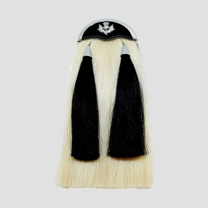 Horse Hair Sporran with Thistle Badge