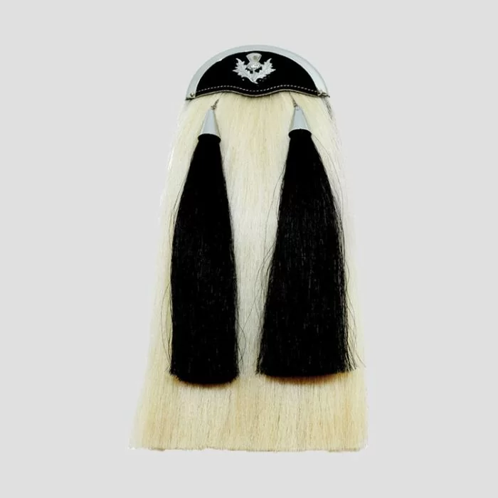 Horse Hair Sporran with Thistle Badge