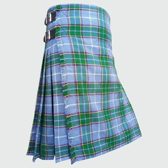 Isle of Man Manx Laxey Blue Tartan Kilt 