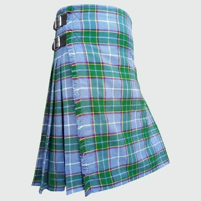Isle of Man Manx Laxey Blue Tartan Kilt 
