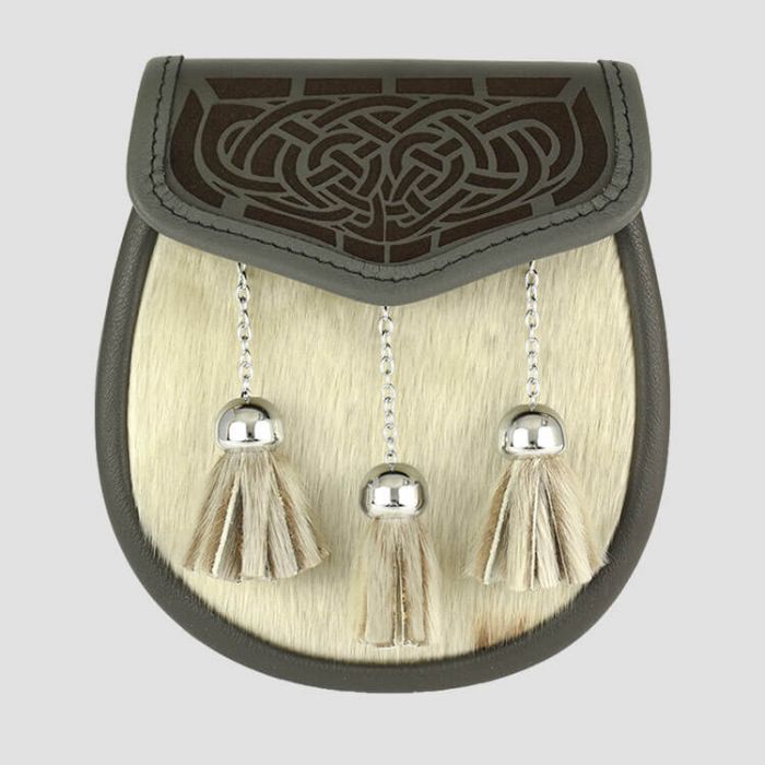 Laser Etched Calf Skin Sporran