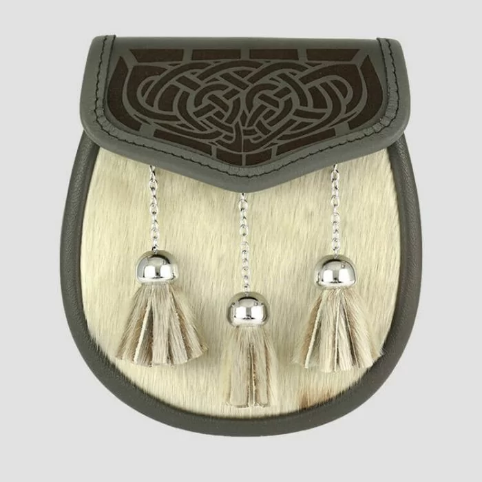 Laser Etched Calf Skin Sporran