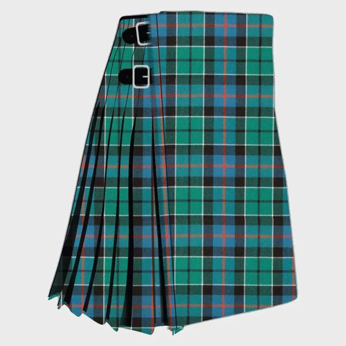 Leslie green ancient tartan kilt