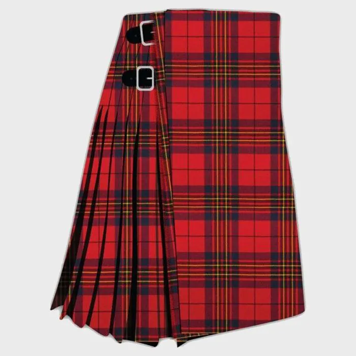 Leslie Red Modern Tartan kilt