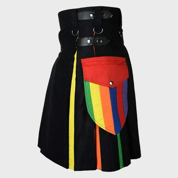 LGBT Gay Pride Rainbow Hybrid Kilt