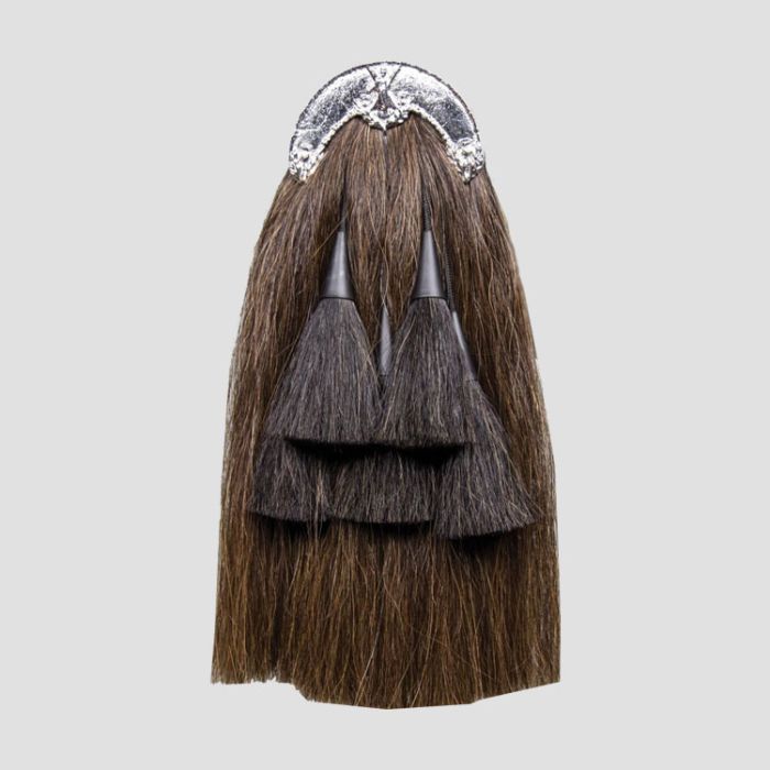 Long Horsehair Sporran With 3 Black Tassels