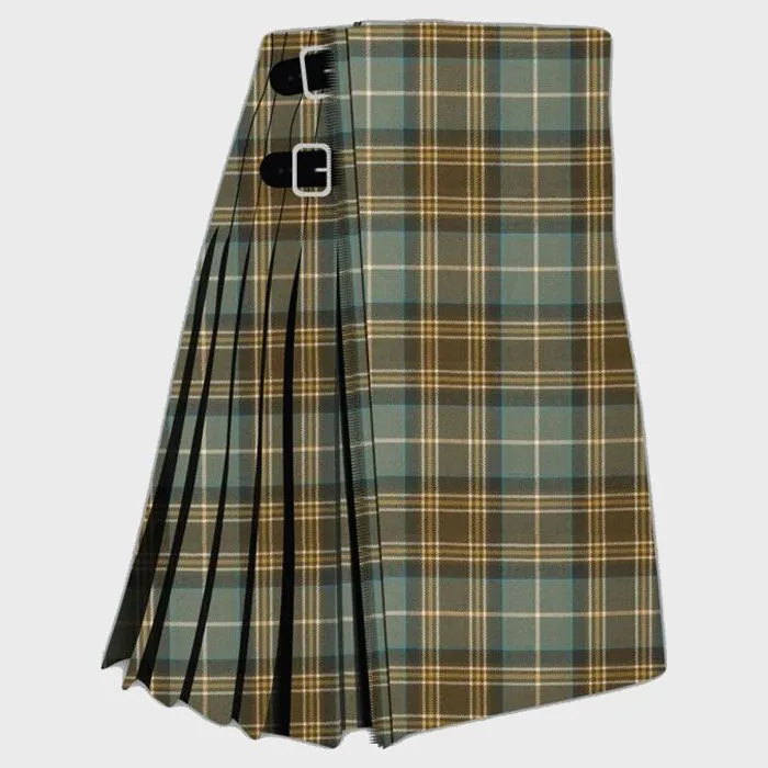 Mackellar weathered tartan kilt