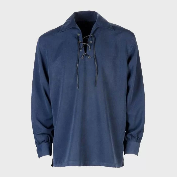 Men's Jacobite Navy Blue Ghillie Shirt