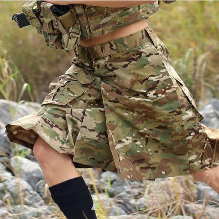 Multi Camouflage Utility Kilt 