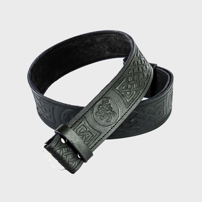 Rampant Lion Leather Belt