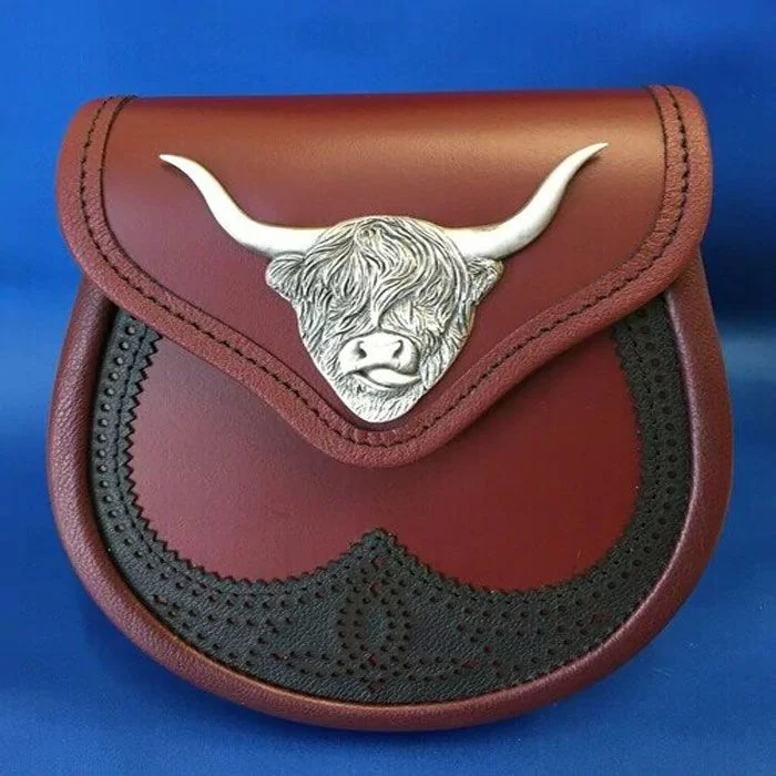 Saddle Cow Oxblood Leather Sporran