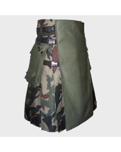 Camouflage Hybrid Utility Kilt For Men