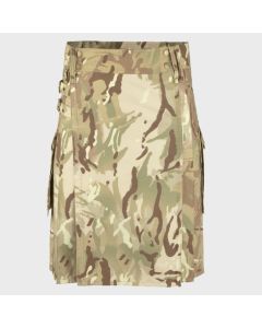 Multi Camouflage Utility Kilt For Men
