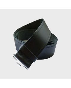 Plain Leather Black Kilt Belt