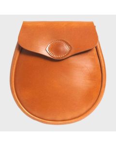  Tan Leather Sporran With free Chain Belt