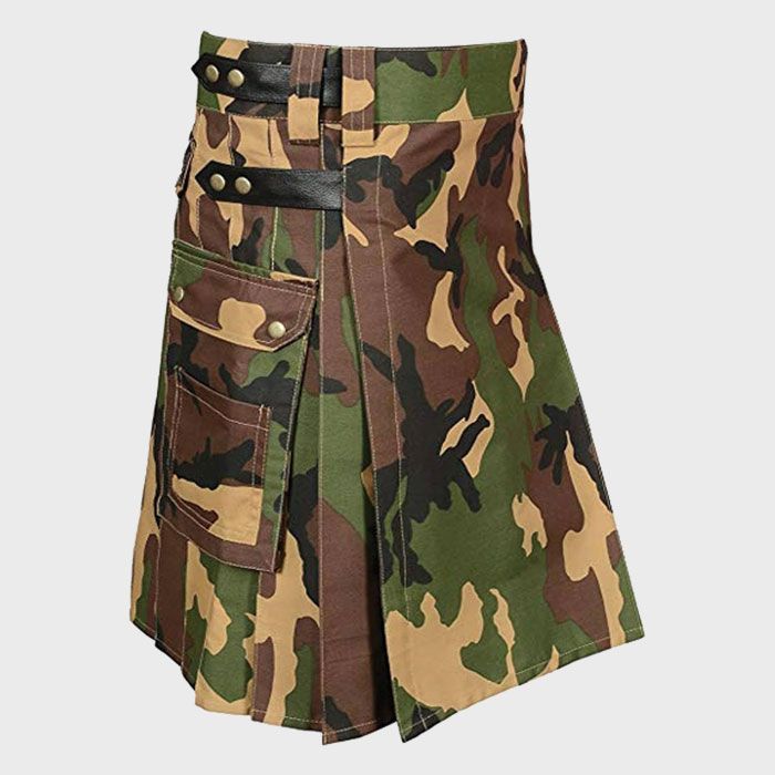 Men Urban Camouflage Tactical Army Utility Kilt 